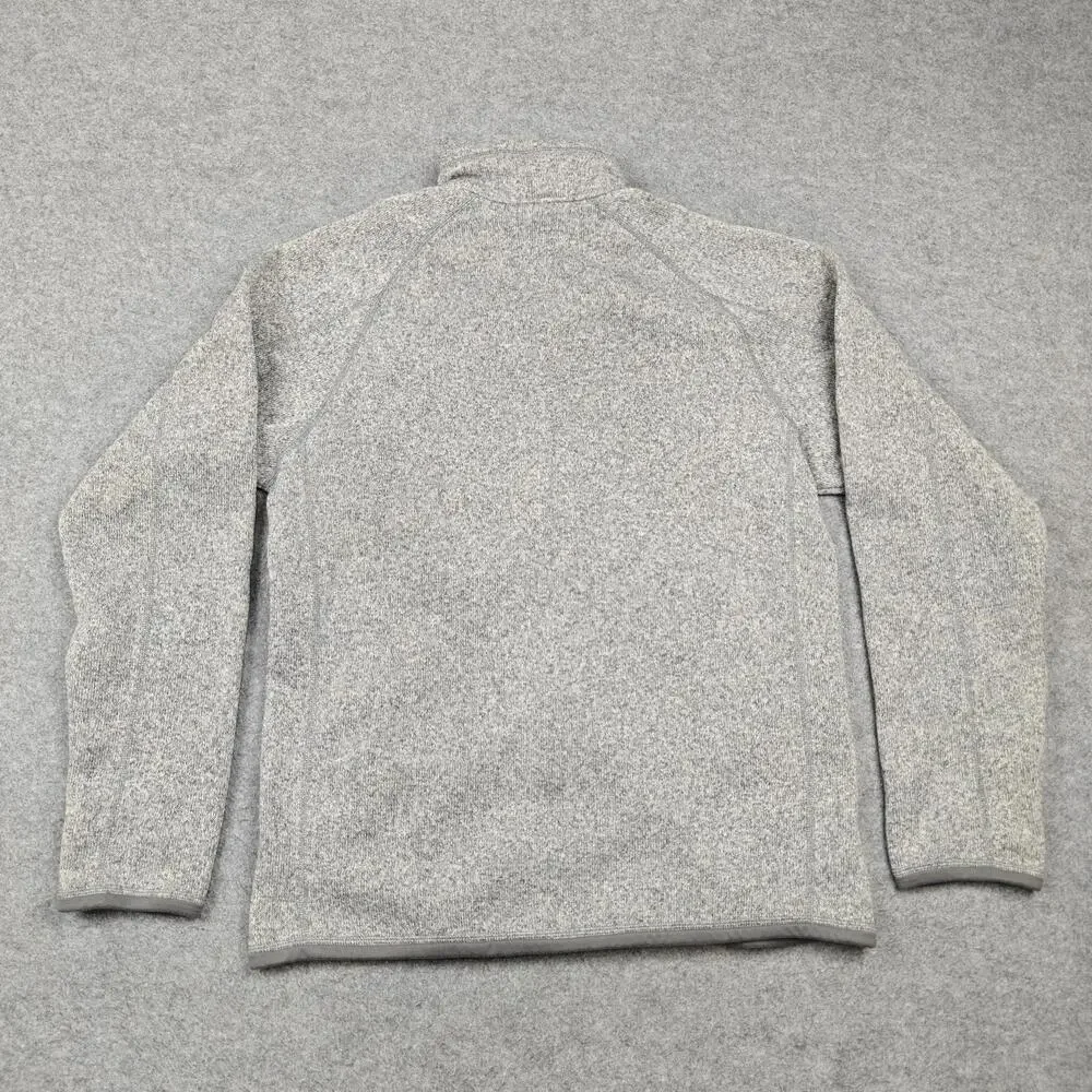 Patagonia Jacket Mens Medium Gray Better Sweater Full Zip Fleece Pockets